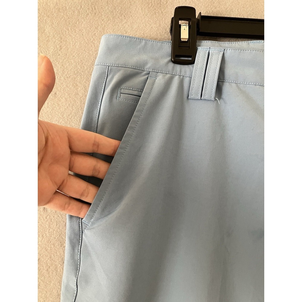 Sligo Men's 32/33 Light Blue Performance Golf Pants Flat Front Pockets Outdoors - Picture 2 of 8